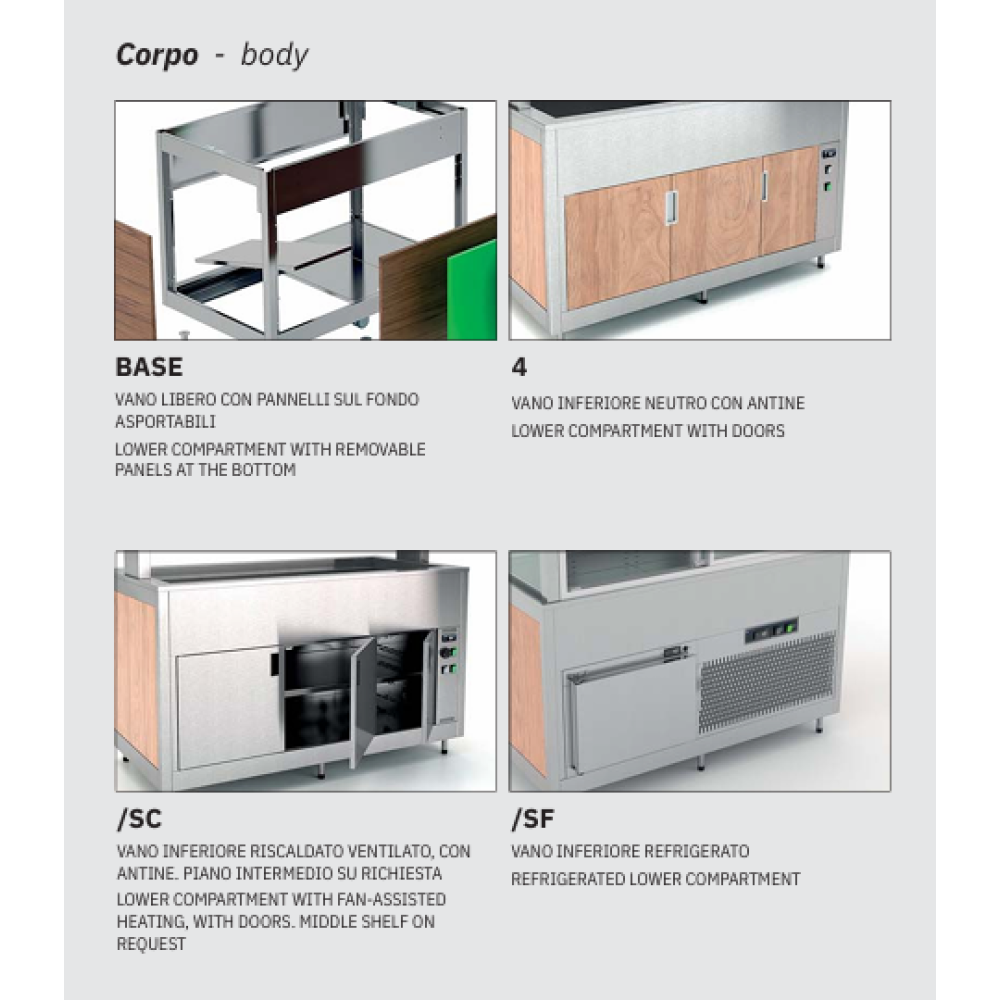AUKSTĀ BUFETE AR VENTILATORU UN IZTVAICĒTĀJU OMNIA 5RV-E (01900OM5RV/E)